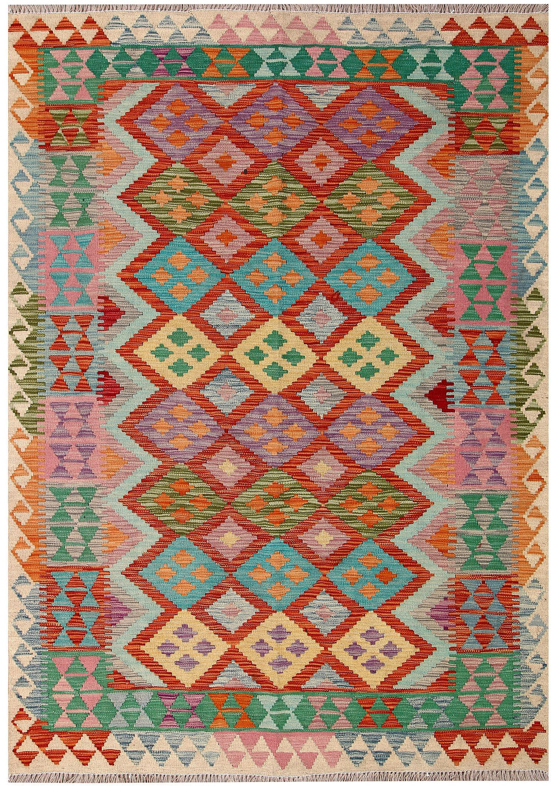 Kilim 5' 1 x 6' 11 - No. 61526 - ALRUG Rug Store