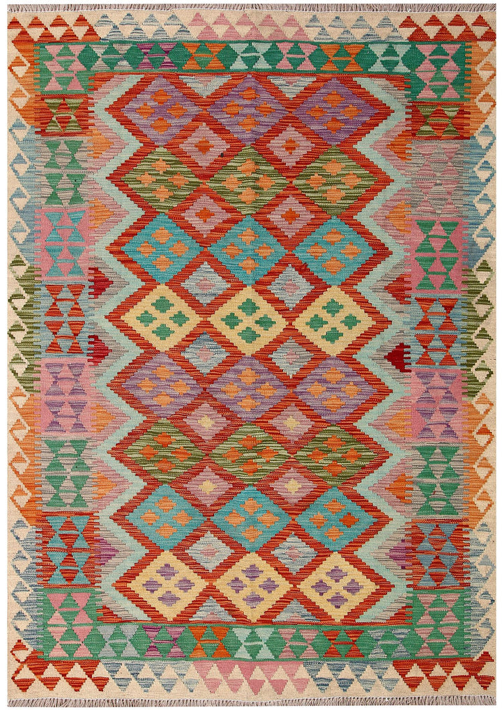 Kilim 5' 1 x 6' 11 - No. 61526 - ALRUG Rug Store