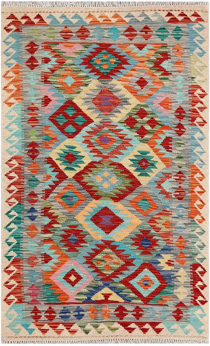 Kilim 3' 2 x 5' - No. 61533 - ALRUG Rug Store