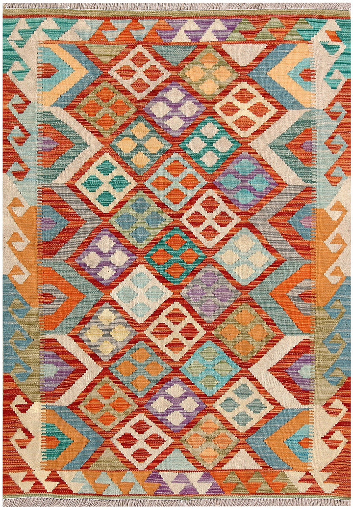 Kilim 3' 5 x 4' 9 - No. 61538 - ALRUG Rug Store
