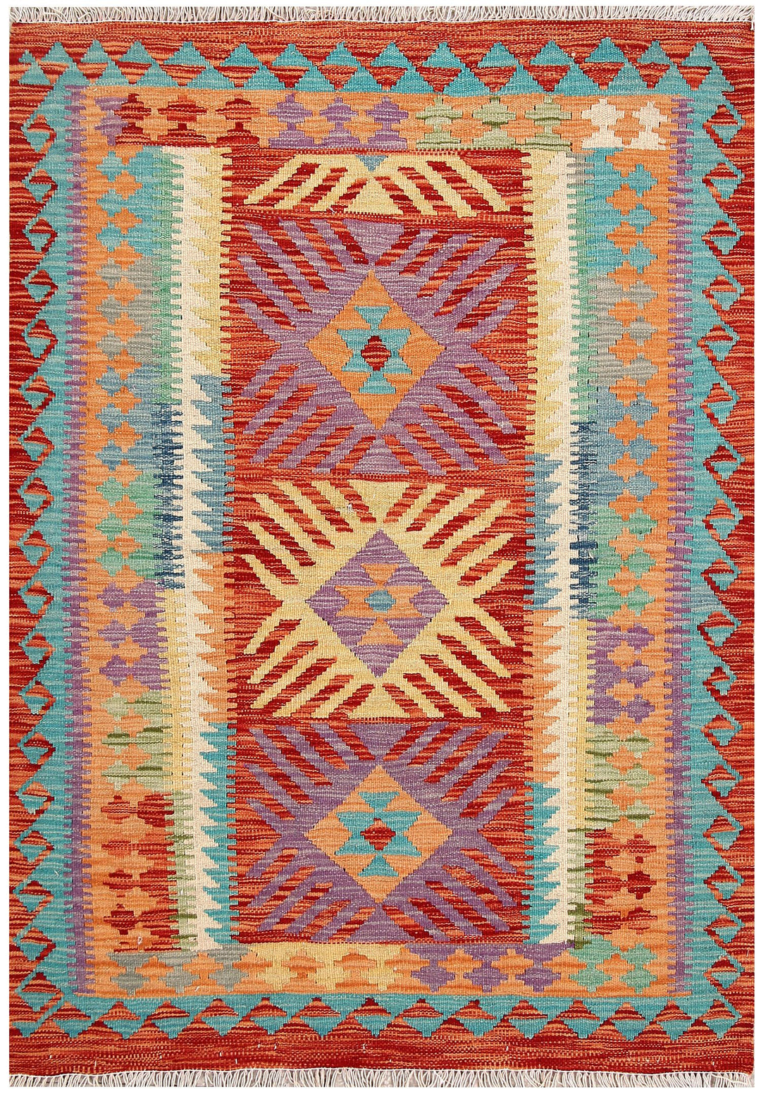 Kilim 3' 6 x 4' 10 - No. 61539 - ALRUG Rug Store