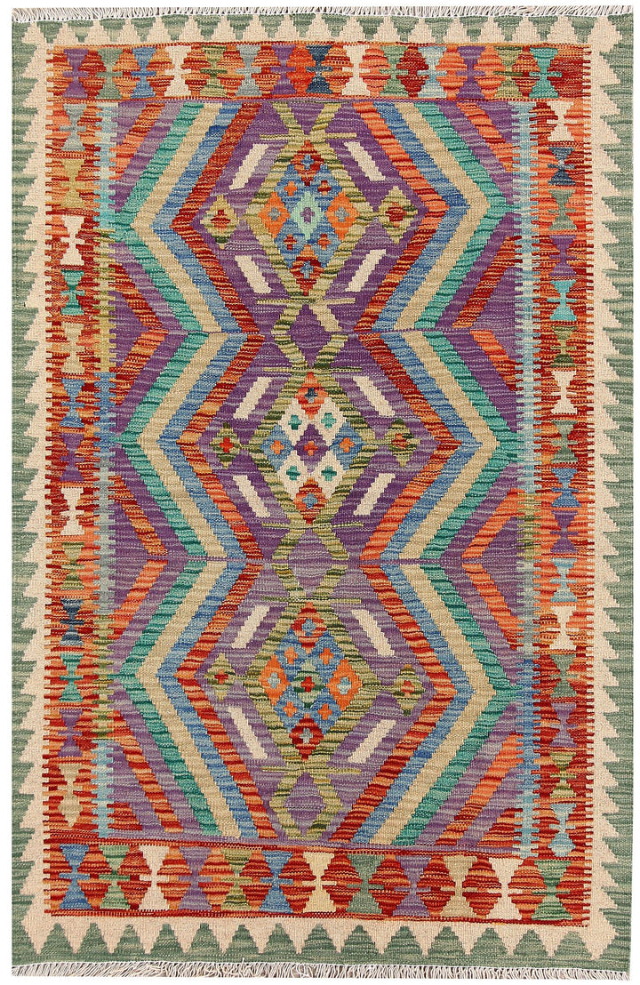 Kilim 3' 3 x 4' 11 - No. 61541 - ALRUG Rug Store