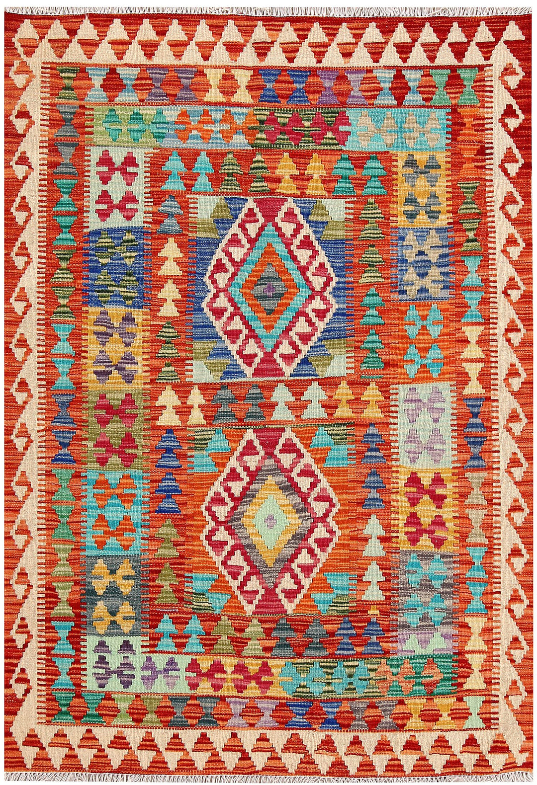 Kilim 3' 5 x 4' 11 - No. 61542 - ALRUG Rug Store