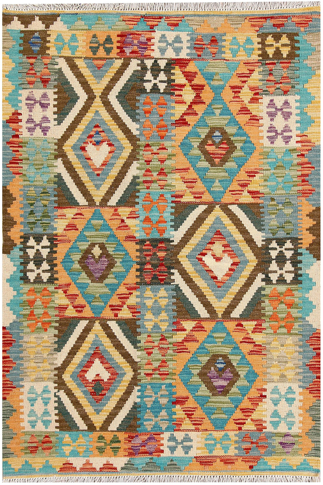 Kilim 3' 4 x 4' 10 - No. 61543 - ALRUG Rug Store