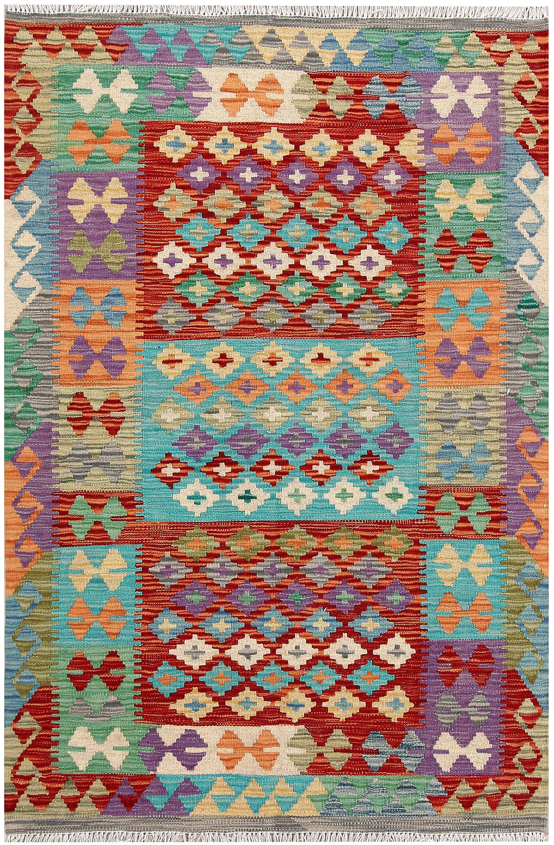 Kilim 3' 3 x 4' 10 - No. 61544 - ALRUG Rug Store