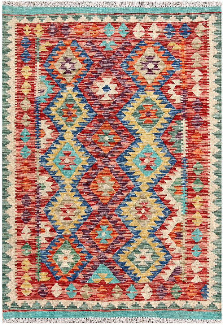 Kilim 3' 4 x 4' 7 - No. 61545 - ALRUG Rug Store