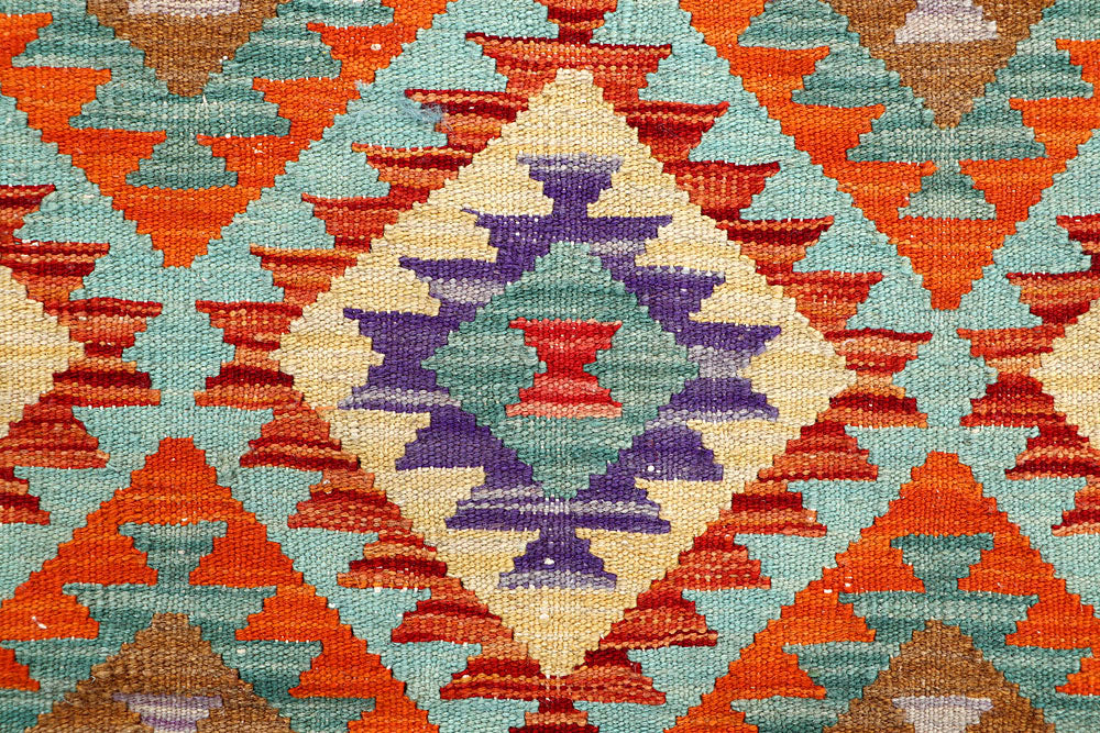 Multi Colored Kilim 3' 3 x 5' 2 - No. 61547 - ALRUG Rug Store