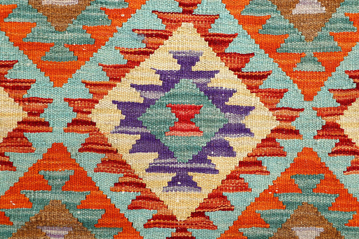 Multi Colored Kilim 3' 3 x 5' 2 - No. 61547 - ALRUG Rug Store