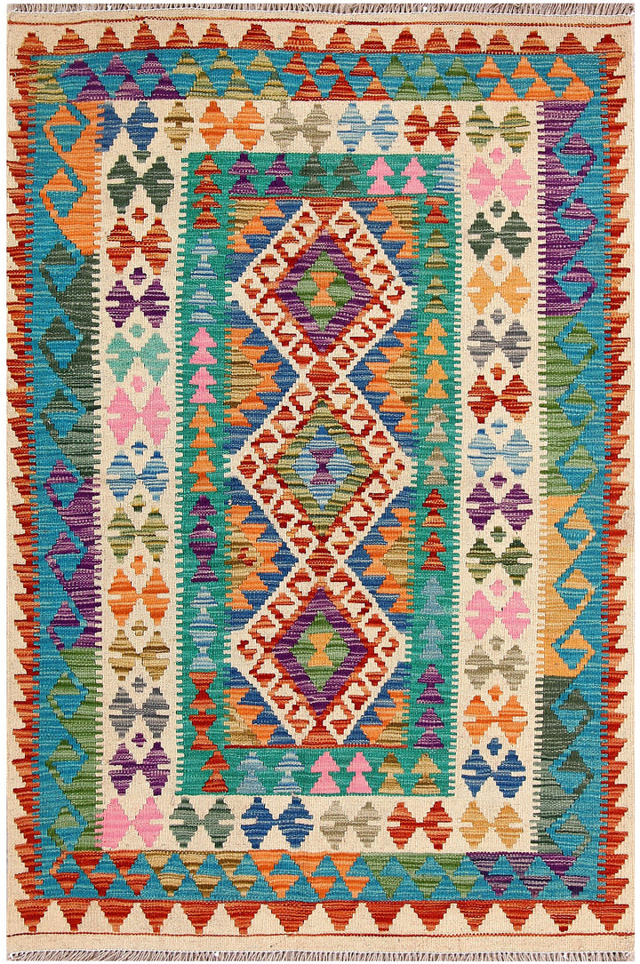 Kilim 3' 5 x 5' - No. 61548 - ALRUG Rug Store
