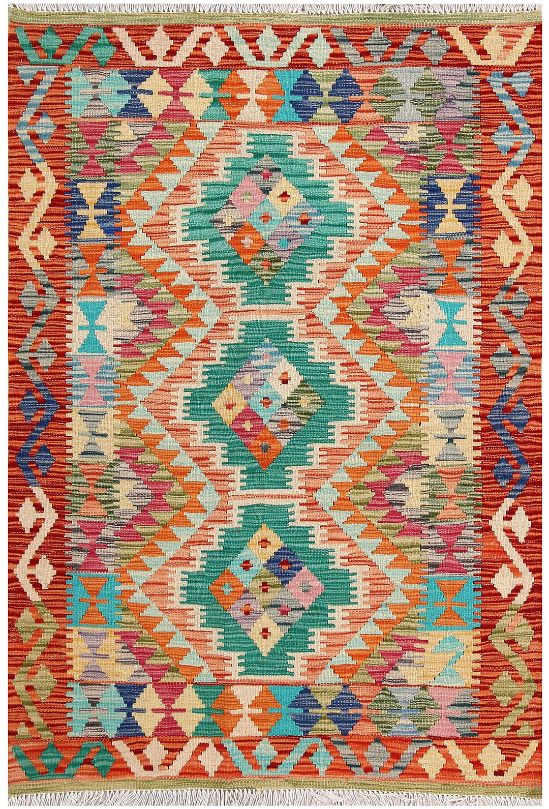 Kilim 3' 4 x 4' 11 - No. 61549 - ALRUG Rug Store