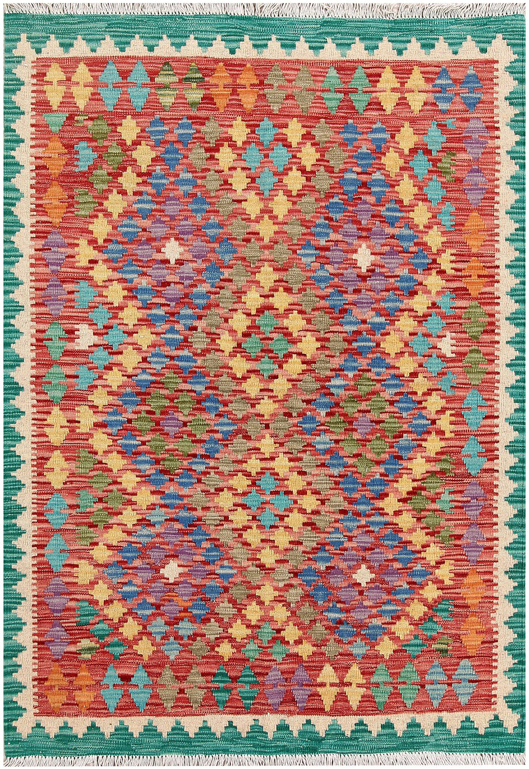 Kilim 3' 5 x 4' 9 - No. 61551 - ALRUG Rug Store
