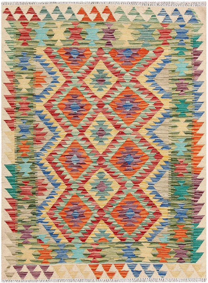 Kilim 3' 5 x 4' 8 - No. 61552 - ALRUG Rug Store