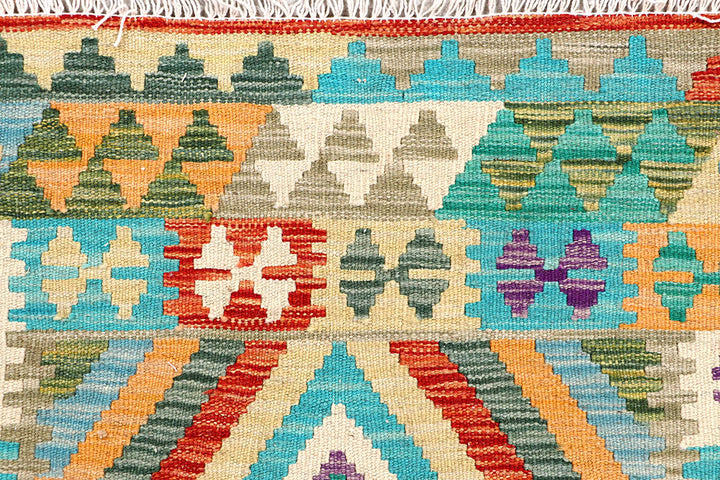 Multi Colored Kilim 3' 3 x 6' 2 - No. 61554 - ALRUG Rug Store