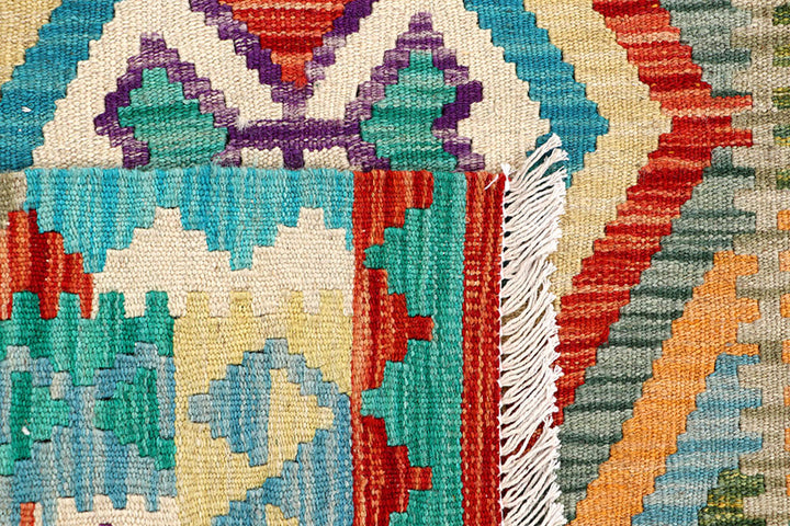 Multi Colored Kilim 3' 3 x 6' 2 - No. 61554 - ALRUG Rug Store