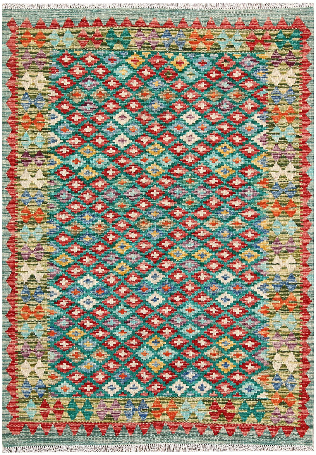 Kilim 3' 7 x 4' 10 - No. 61555 - ALRUG Rug Store