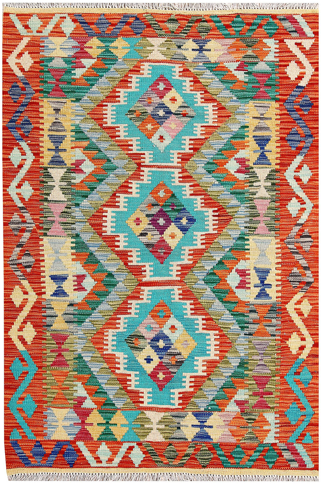Kilim 3' 5 x 5' 1 - No. 61558 - ALRUG Rug Store