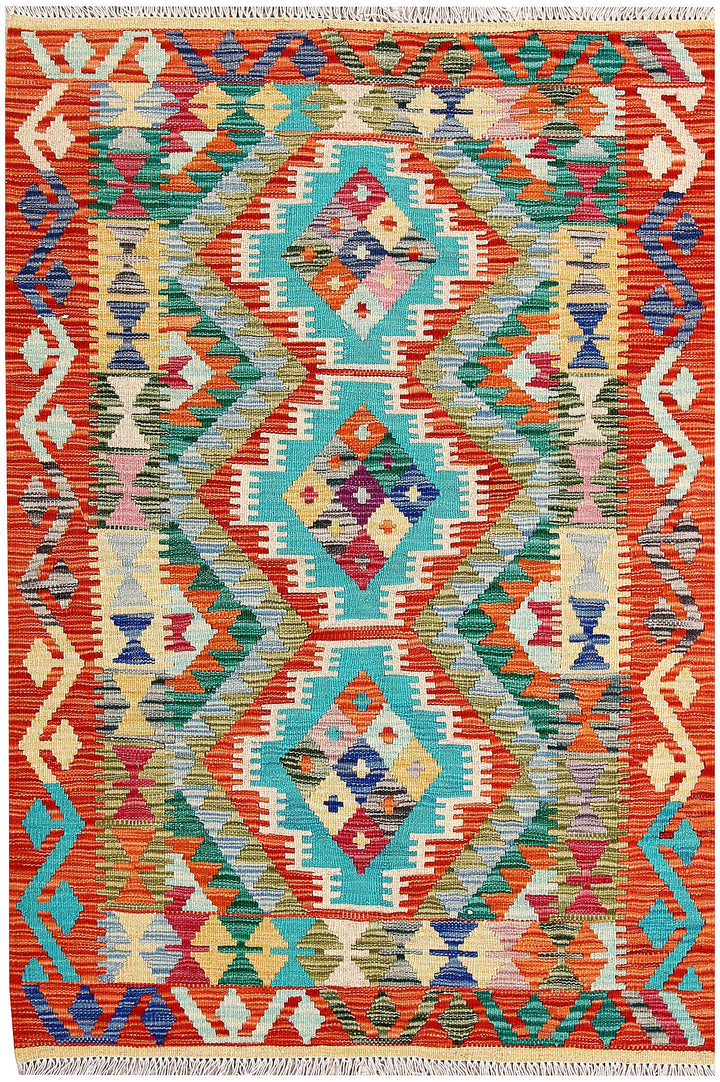 Kilim 3' 5 x 5' 1 - No. 61558 - ALRUG Rug Store