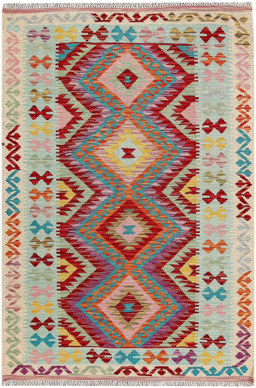 Kilim 3' 3 x 4' 10 - No. 61559 - ALRUG Rug Store