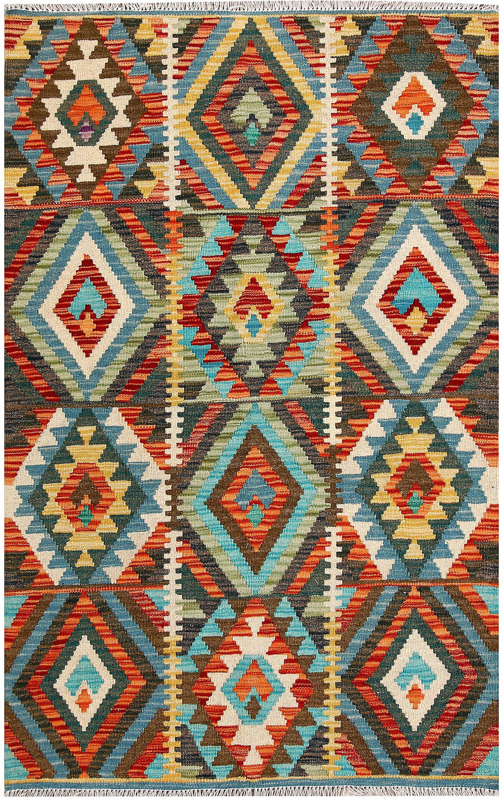 Kilim 3' 3 x 5' 1 - No. 61560 - ALRUG Rug Store