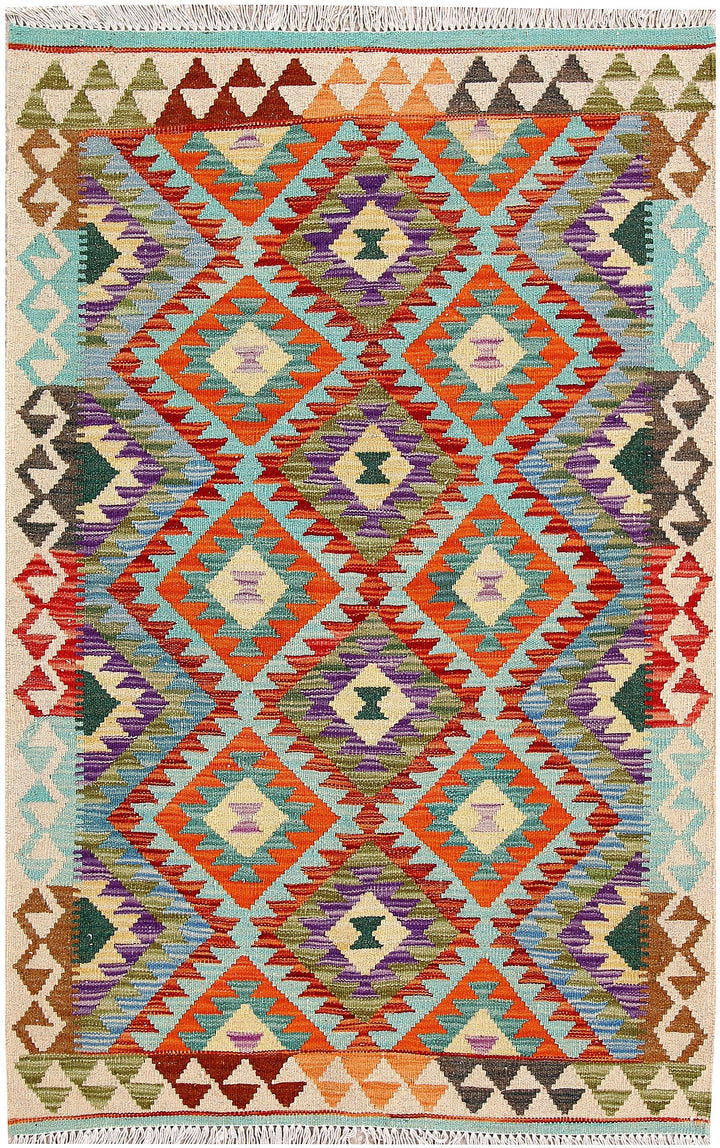 Kilim 3' 3 x 4' 11 - No. 61561 - ALRUG Rug Store