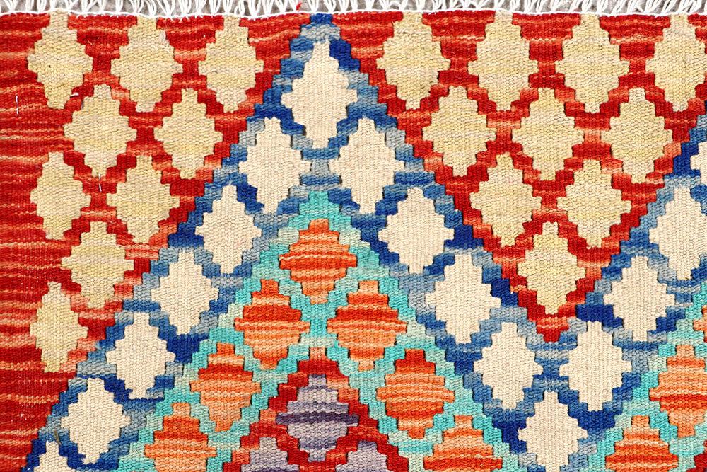 Multi Colored Kilim 3' 6 x 4' 8 - No. 61563 - ALRUG Rug Store