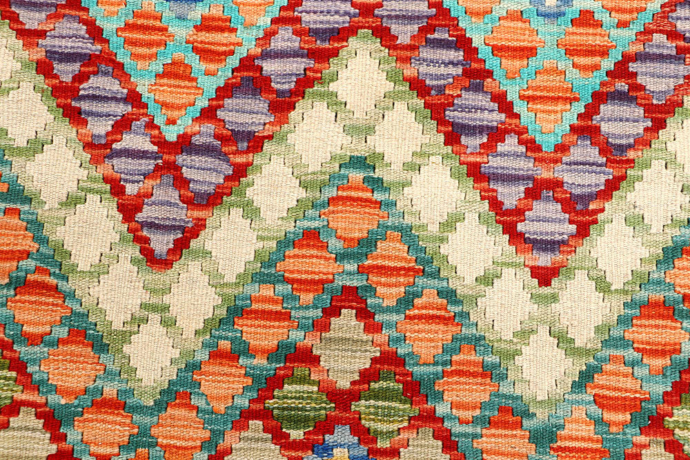 Multi Colored Kilim 3' 6 x 4' 8 - No. 61563 - ALRUG Rug Store