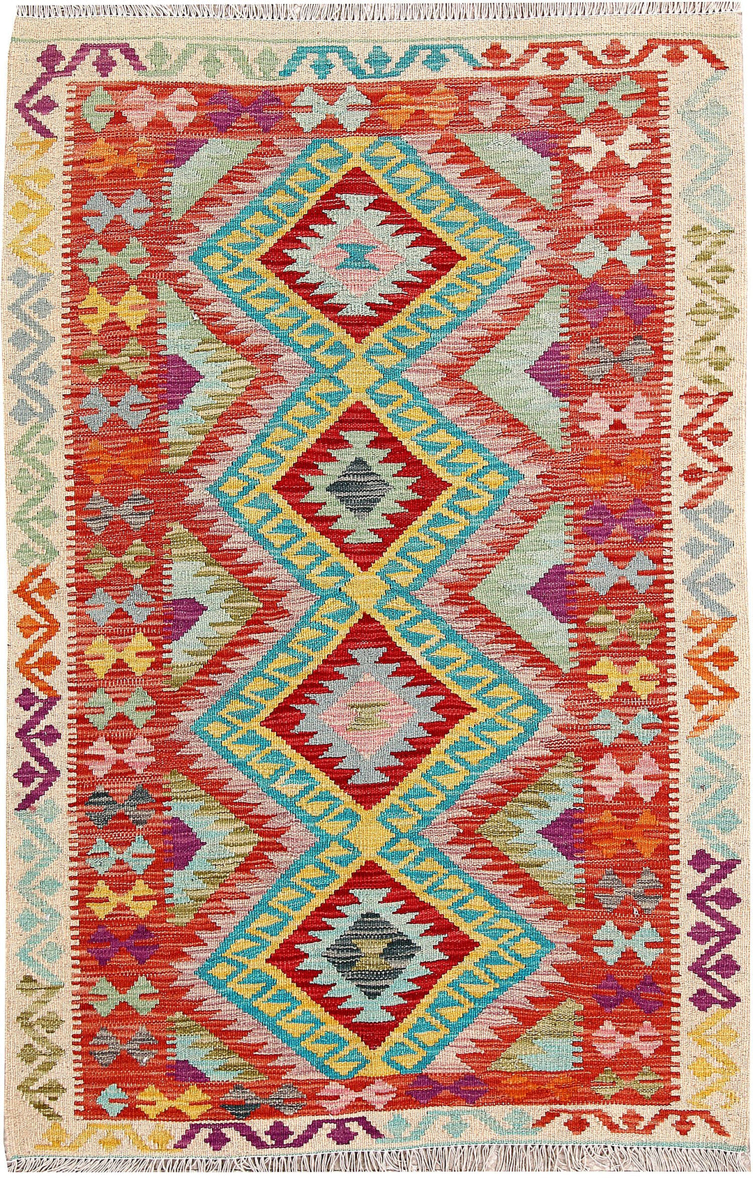Kilim 3' 3 x 5' 1 - No. 61568 - ALRUG Rug Store
