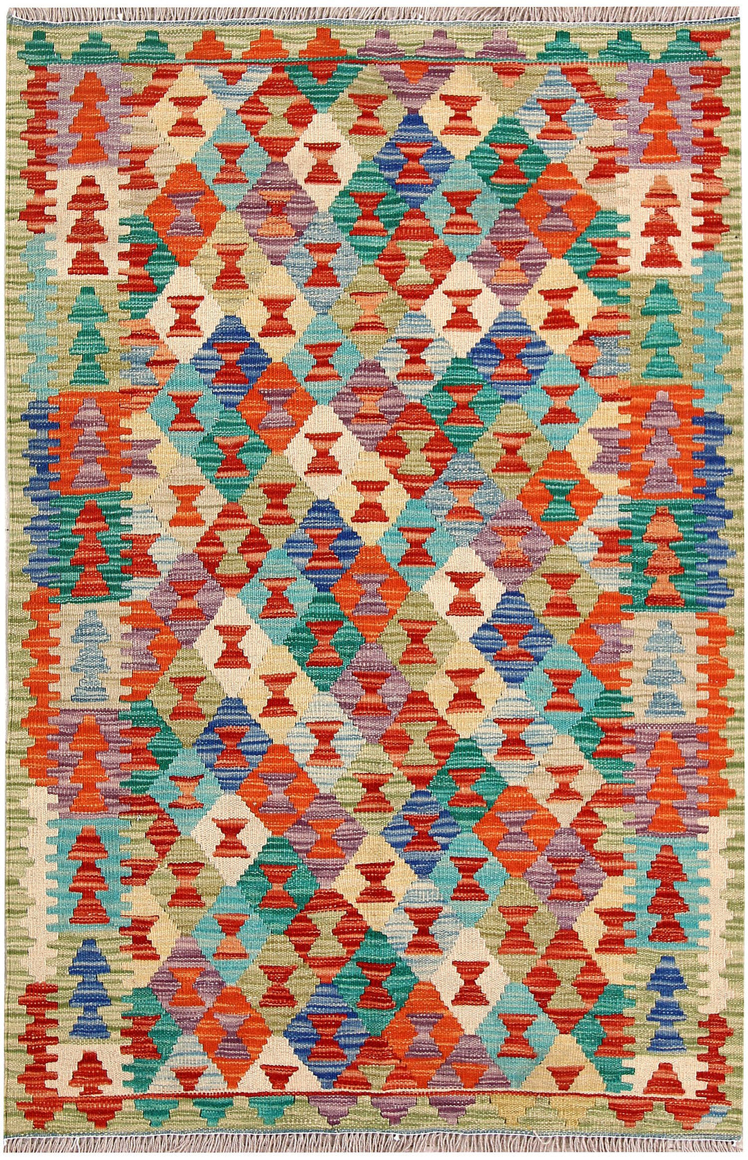 Kilim 3' 4 x 5' - No. 61572 - ALRUG Rug Store