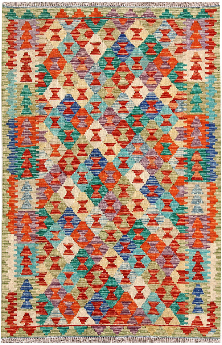 Kilim 3' 4 x 5' - No. 61572 - ALRUG Rug Store