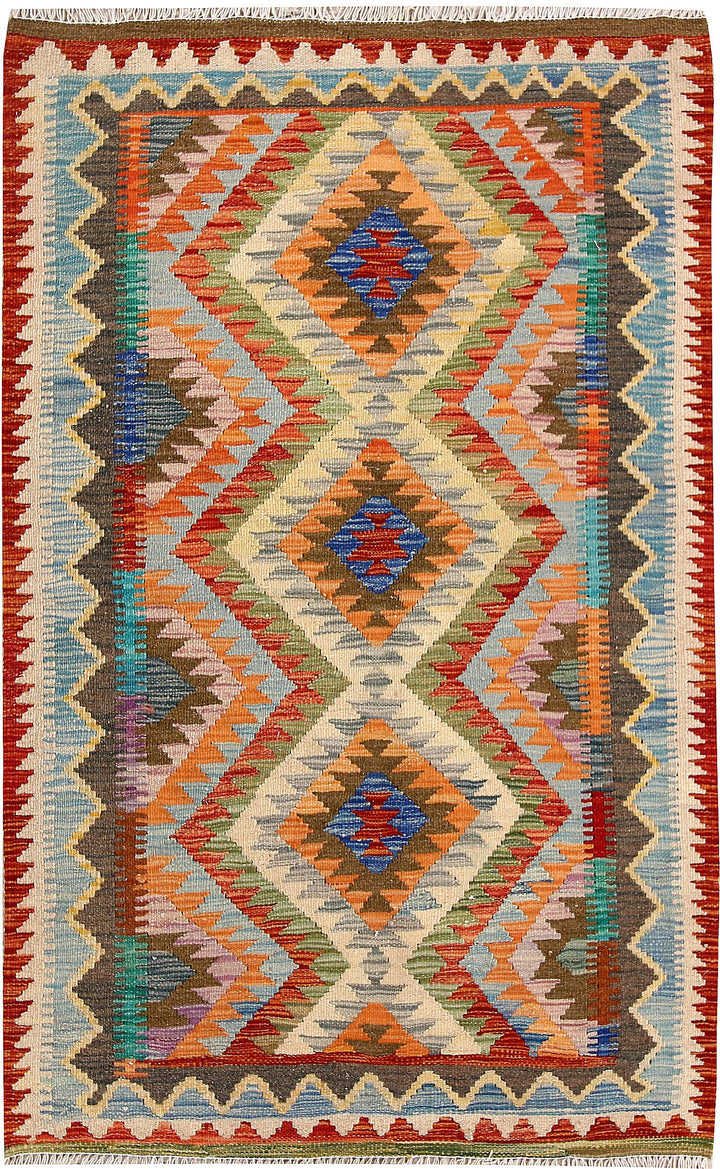 Kilim 3' 2 x 4' 11 - No. 61574 - ALRUG Rug Store