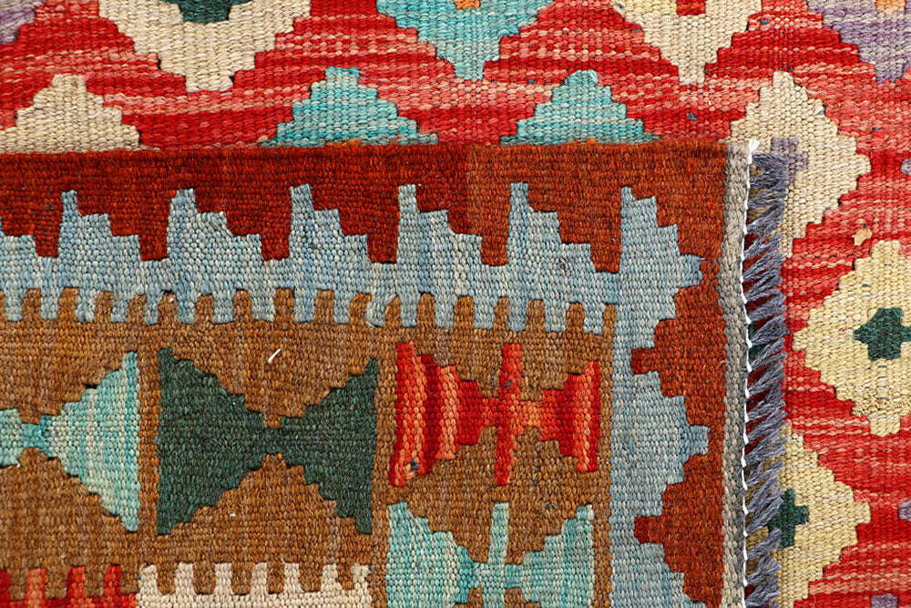 Multi Colored Kilim 3' 3 x 5' 3 - No. 61575 - ALRUG Rug Store