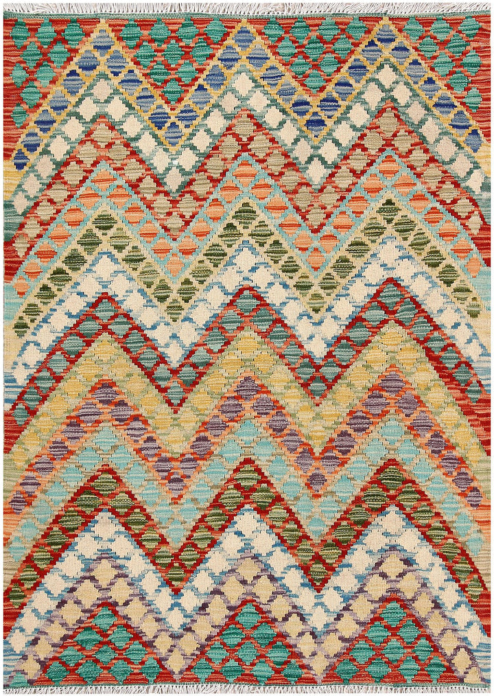Kilim 3' 6 x 4' 11 - No. 61576 - ALRUG Rug Store