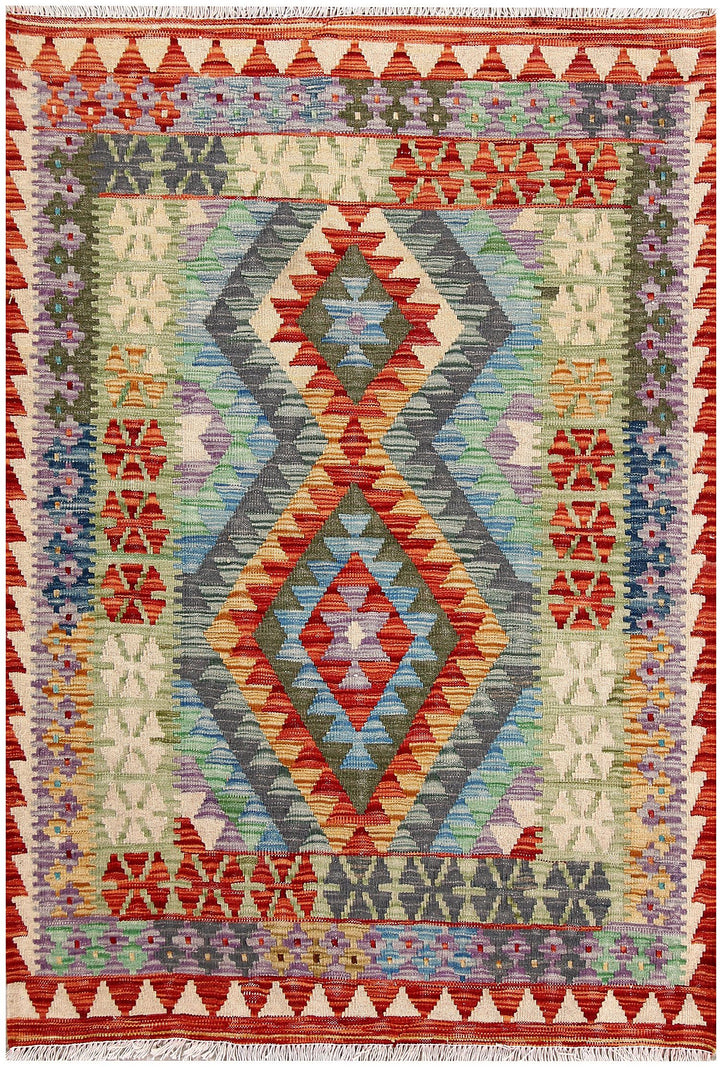 Kilim 3' 5 x 4' 11 - No. 61578 - ALRUG Rug Store