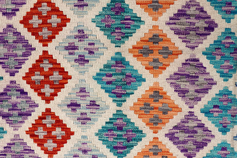 Multi Colored Kilim 5' x 6' 4 - No. 61581 - ALRUG Rug Store