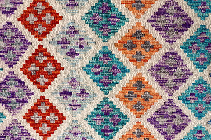 Multi Colored Kilim 5' x 6' 4 - No. 61581 - ALRUG Rug Store