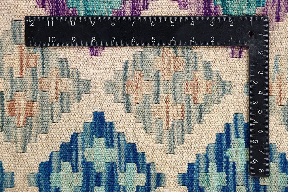 Multi Colored Kilim 5' x 6' 4 - No. 61581 - ALRUG Rug Store