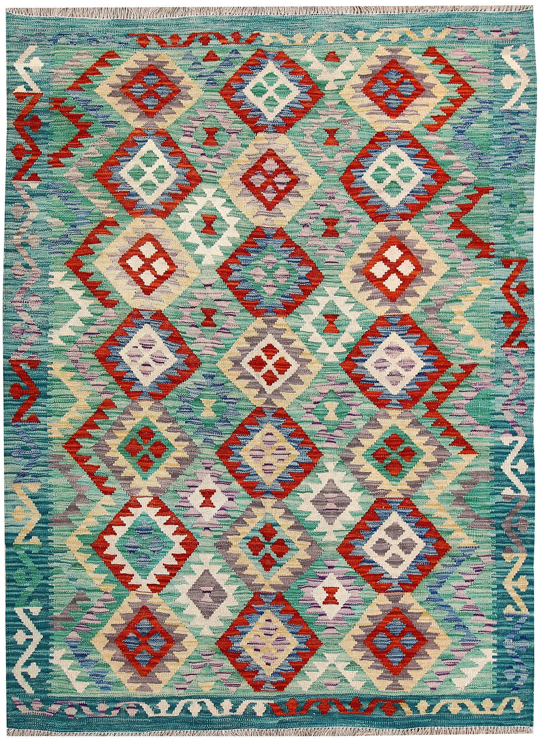 Kilim 5' x 6' 9 - No. 61586 - ALRUG Rug Store