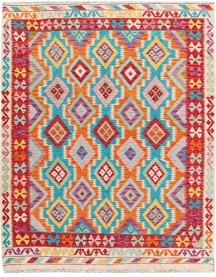 Kilim 4' 11 x 6' 3 - No. 61587 - ALRUG Rug Store