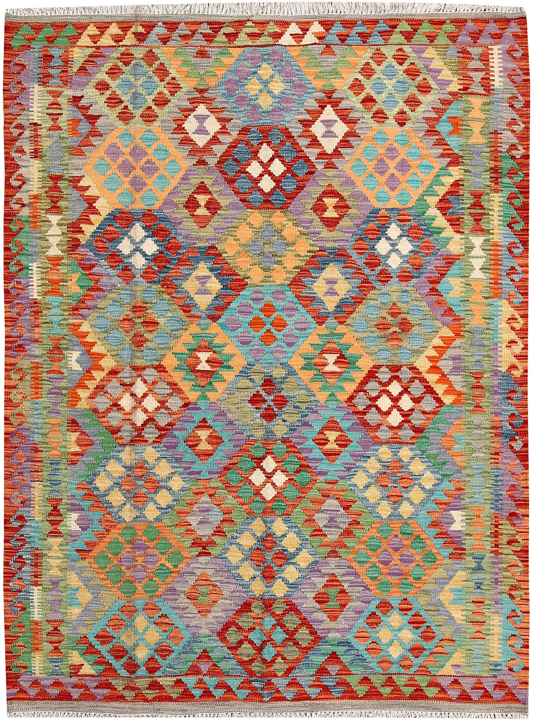 Kilim 4' 11 x 6' 6 - No. 61588 - ALRUG Rug Store