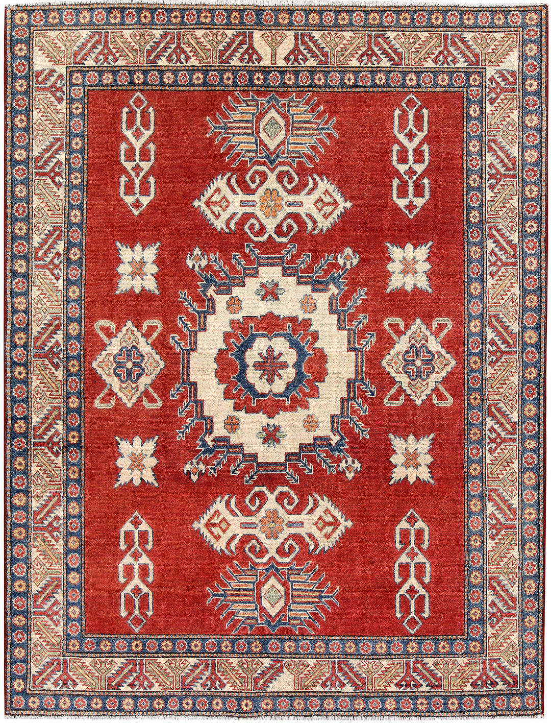 Firebrick Kazak 5' 1 x 6' 8 - No. 61609 - ALRUG Rug Store