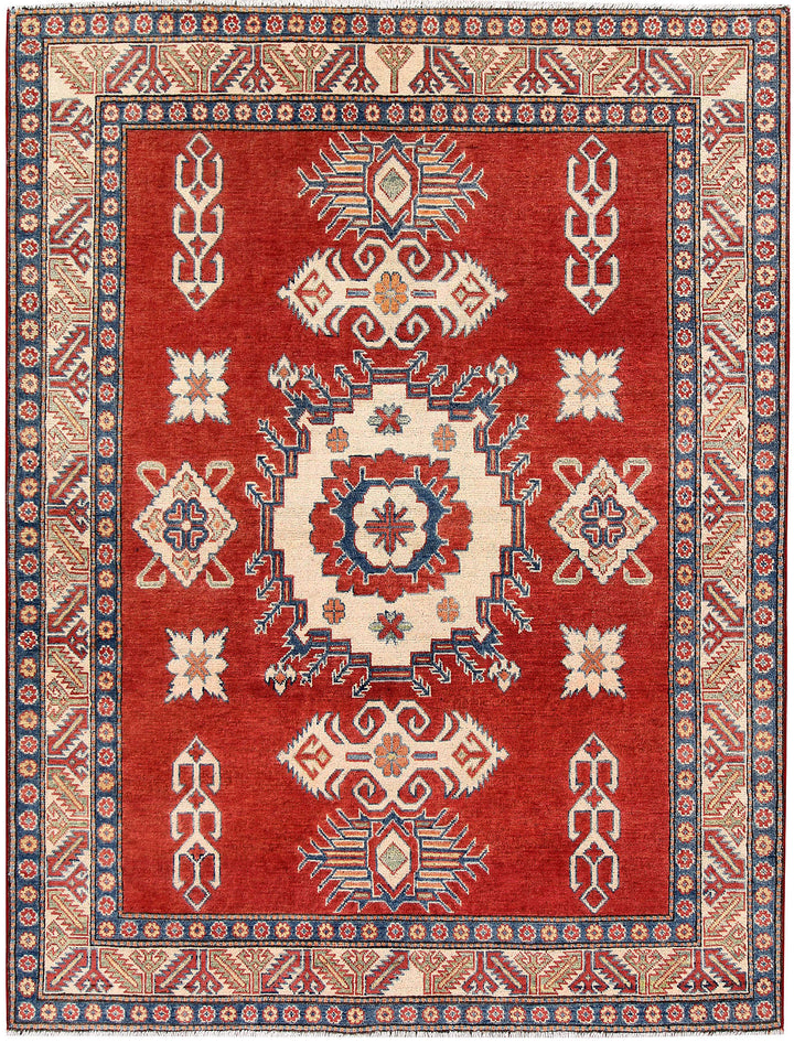 Firebrick Kazak 5' 1 x 6' 8 - No. 61609 - ALRUG Rug Store
