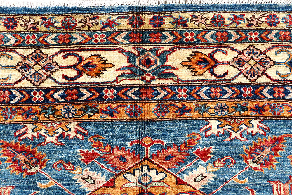 Steel Blue Kazak 5' 7 x 5' 10 - No. 61619 - ALRUG Rug Store