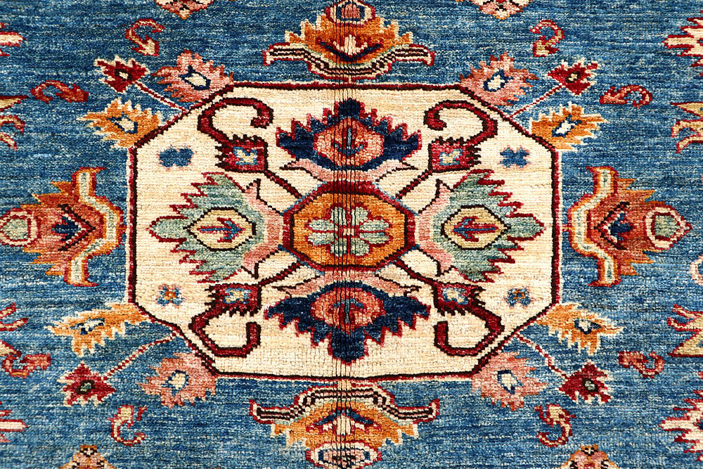 Steel Blue Kazak 5' 7 x 5' 10 - No. 61619 - ALRUG Rug Store