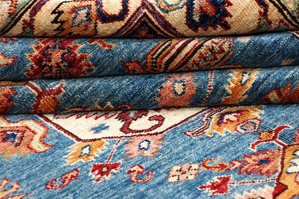 Steel Blue Kazak 5' 7 x 5' 10 - No. 61619 - ALRUG Rug Store