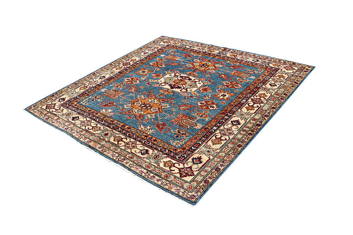 Steel Blue Kazak 5' 7 x 5' 10 - No. 61619 - ALRUG Rug Store