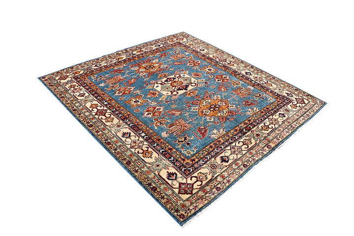 Steel Blue Kazak 5' 7 x 5' 10 - No. 61619 - ALRUG Rug Store
