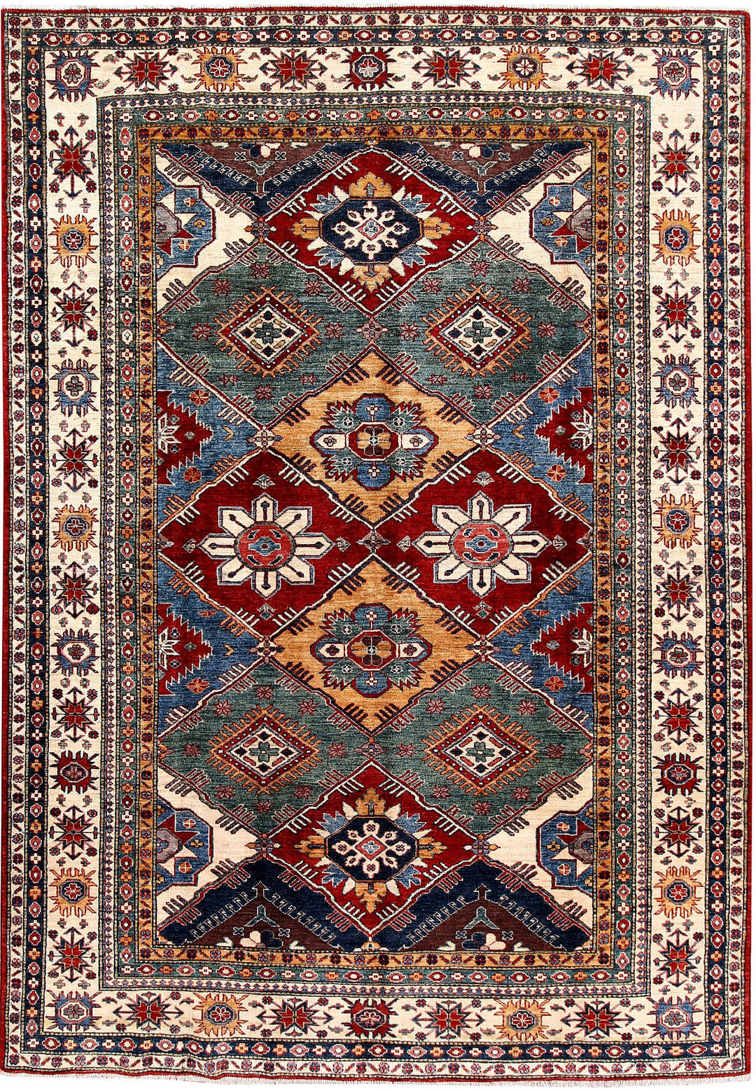 Kazak 6' 9 x 9' 8 - No. 61638 - ALRUG Rug Store