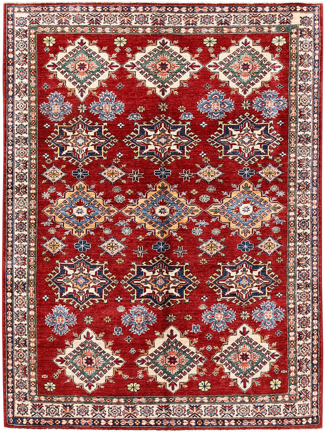 Firebrick Kazak 4' 11 x 6' 5 - No. 61644 - ALRUG Rug Store