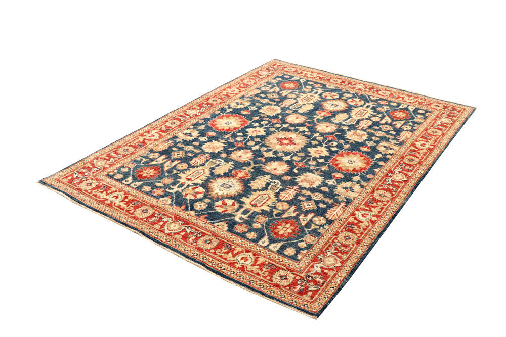 Steel Blue Serapi 4' 9 x 6' 8 - No. 61760 - ALRUG Rug Store