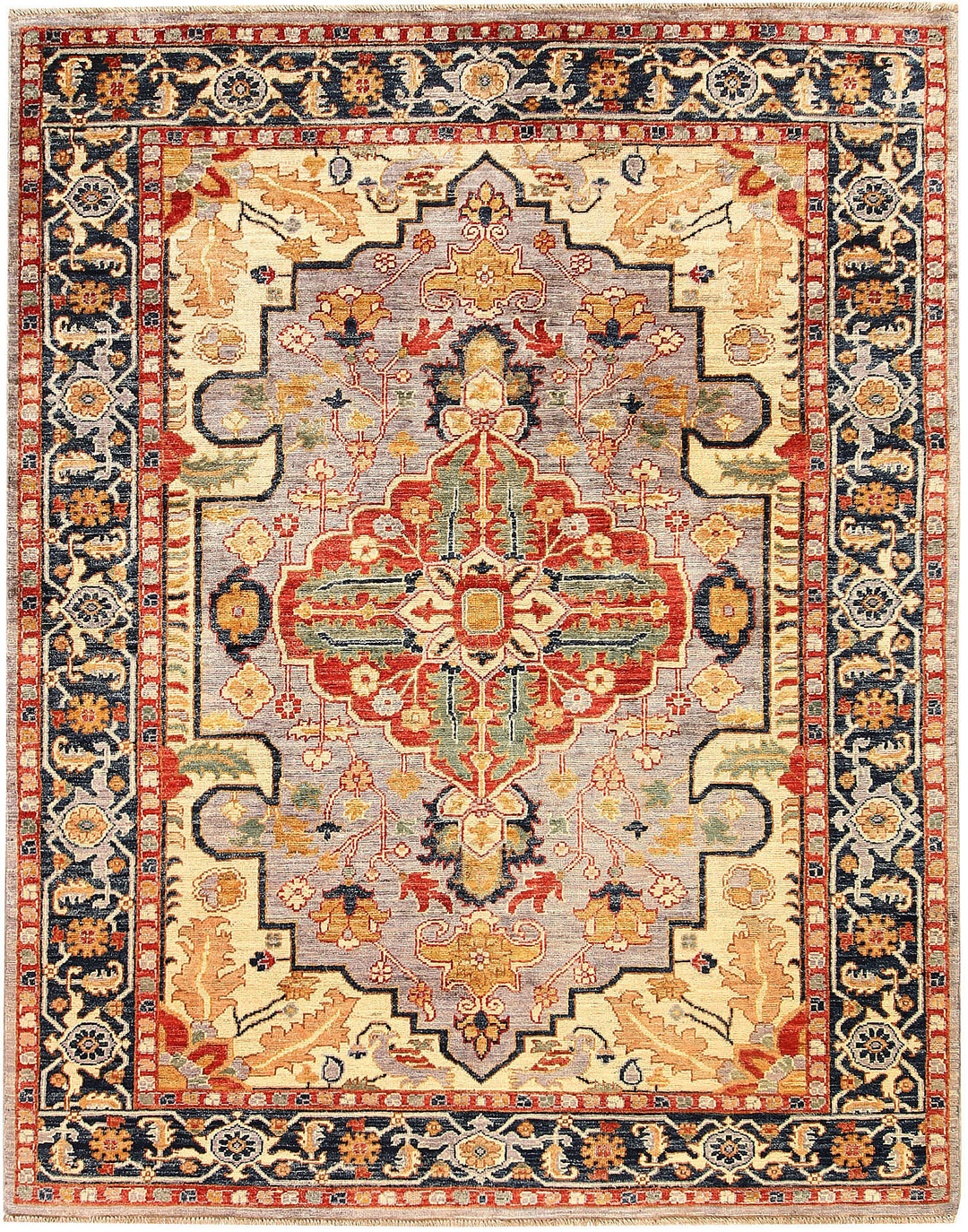 Silver Serapi 5' x 6' 6 - No. 61761 - ALRUG Rug Store